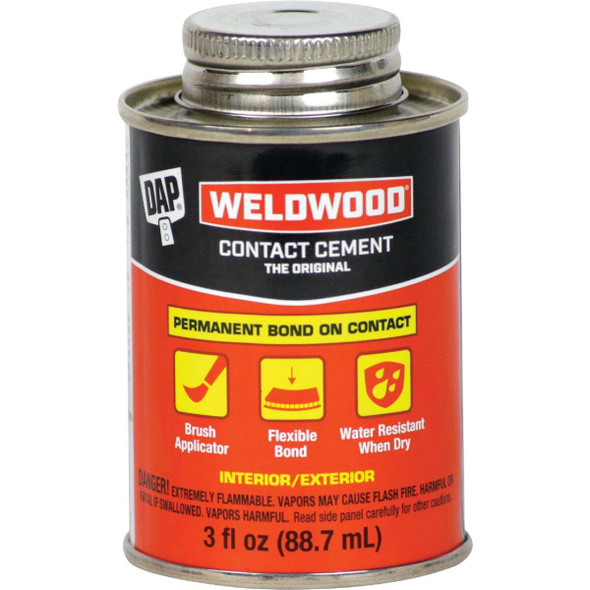 DAP Weldwood 3 Oz. Liquid Contact Cement 7079800107