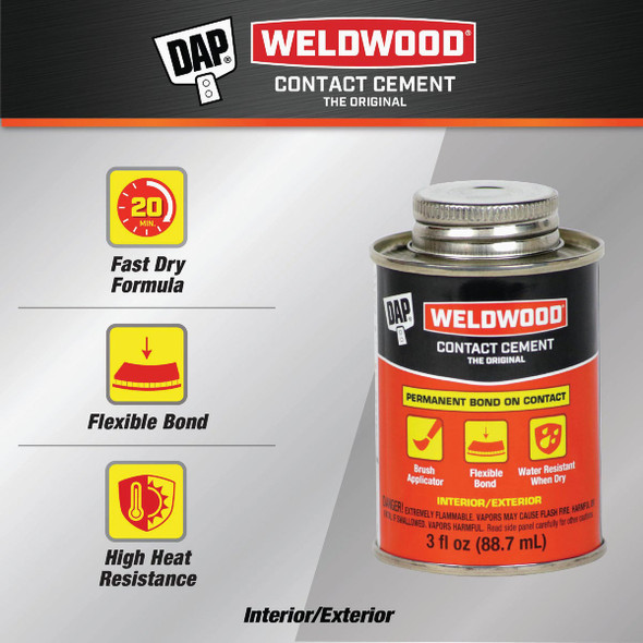 DAP Weldwood 3 Oz. Liquid Contact Cement