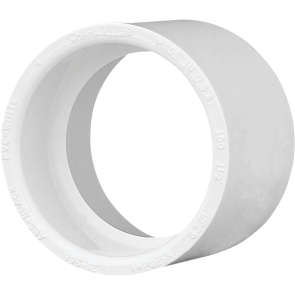 Charlotte Pipe 1-1/2 In. Hub Schedule 40 DWV PVC Coupling PVC 00100  0800HA