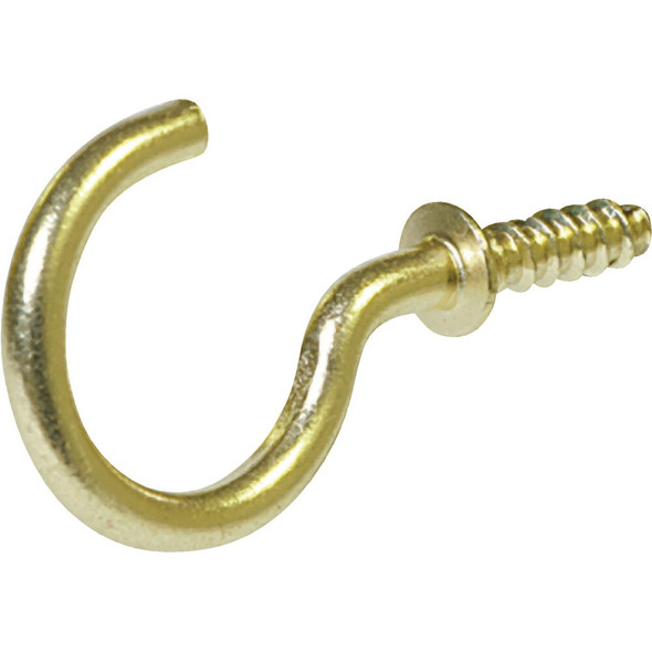 Hillman 7-8 In. Brass Anchor Wire Cup Hook (8 Count) 122314 Pack of 10 222039