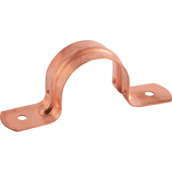 Holdrite 1/2  In. Copper Plated Steel Pipe Strap (5-Pack) CPS050Z5