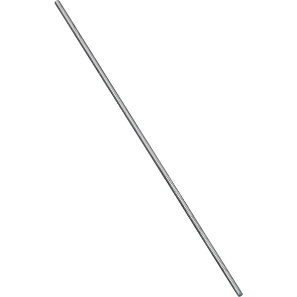 Hillman Steelworks #10 3 Ft. Steel Threaded Rod