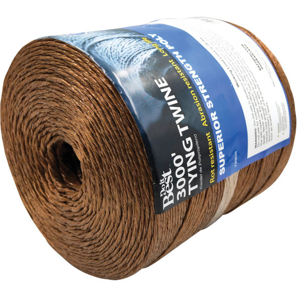Do it Best 5/64 In. x 3000 Ft. Brown Polypropylene Tying Twine Do it Best 5/64 In. x 3000 Ft. Brown Polypropylene Tying Twine