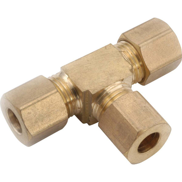Anderson Metals 5/8 In. Compression Brass Tee 750064-10