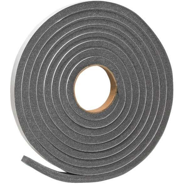 Frost King 3/4 In. W x 1/2 In. T x 17 Ft. L Charcoal Poly Foam Weatherstrip Tape