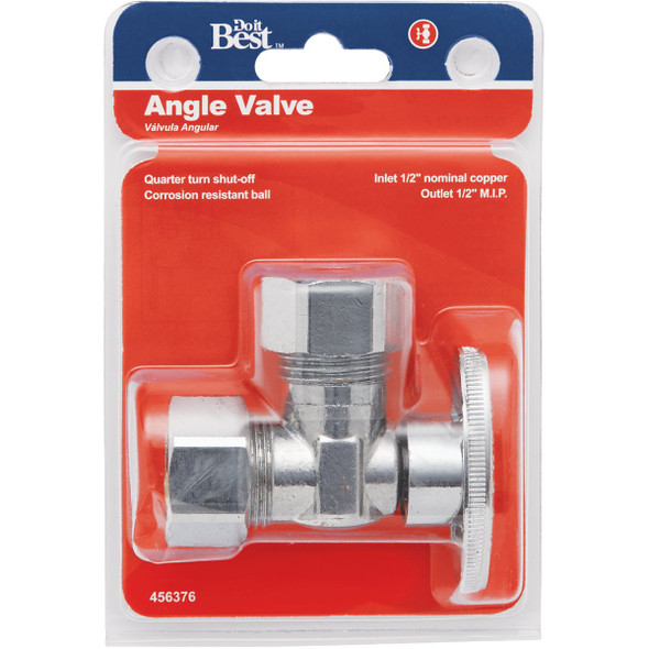 Do it Best 5/8 In. OD x 7/16 In. Quarter Turn Angle Valve Do it Best 5/8 In. OD x 7/16 In. Quarter Turn Angle Valve
