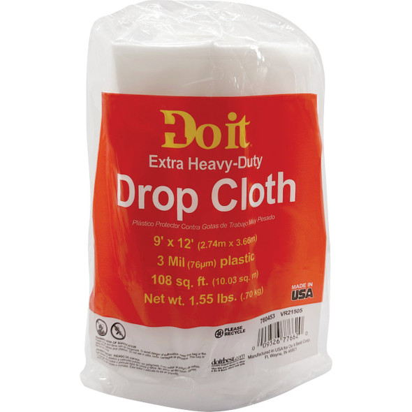 Frost King Plastic 9 Ft. x 12 Ft. 3 mil Drop Cloth P311R
