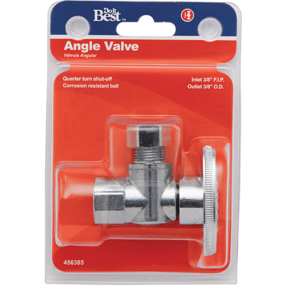 Do it Best 3/8 In. FIP x 3/8 In. OD Quarter Turn Angle Valve