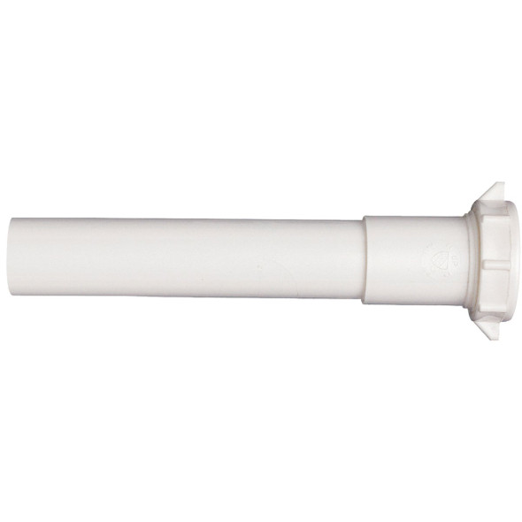 Do it Best 1-1/4 In. x 12 In. White Plastic Extension Tube DIB945W Do it Best 1-1/4 In. x 12 In. White Plastic Extension Tube DIB945W
