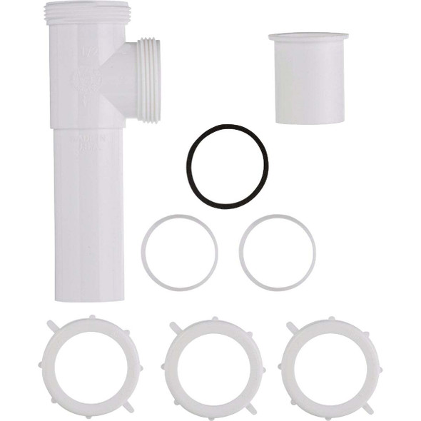 Do it Best 1-1/2 In. White Polypropylene End Outlet Tee DIB20668