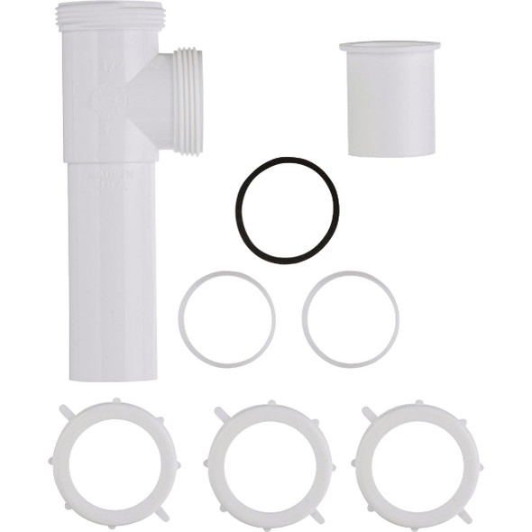 Do it Best 1-1/2 In. White Polypropylene End Outlet Tee DIB20668 Do it Best 1-1/2 In. White Polypropylene End Outlet Tee DIB20668
