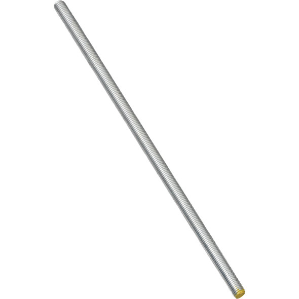 Hillman Steelworks 3/8 In. x 1 Ft. Steel Threaded Rod