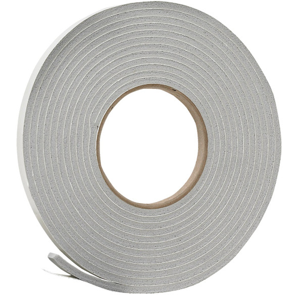 Do it 3/8 In. W x 3/16 In. T x 17 Ft. L Gray Vinyl Foam Weatherstrip Tape