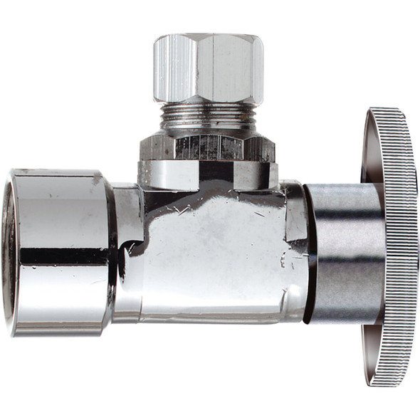 Do it Best 1/2 In. FIP x 3/8 In. OD Quarter Turn Angle Valve DIB51PCLF
