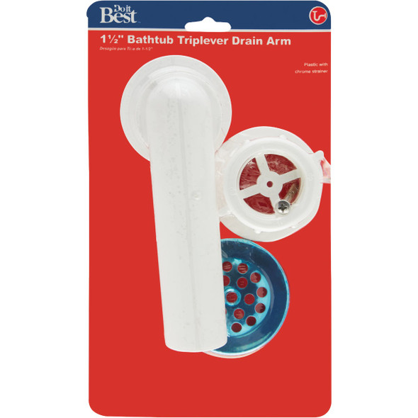 Do it Best 1-1/2 In. PVC Overflow and Waste Shoe