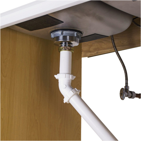 Do it Best 1-1/2 In. White PVC 45 Degree Elbow Coupling Do it Best 1-1/2 In. White PVC 45 Degree Elbow Coupling