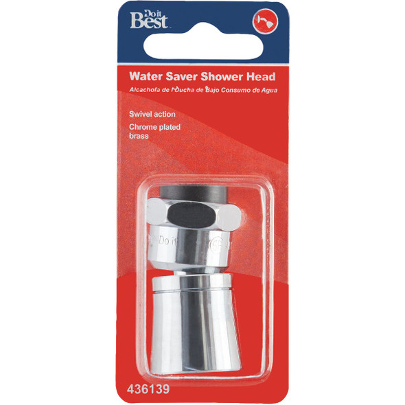 Do it Penny Pincher 1-Spray 2.5 GPM Fixed Shower Head, Chrome 436139 436139