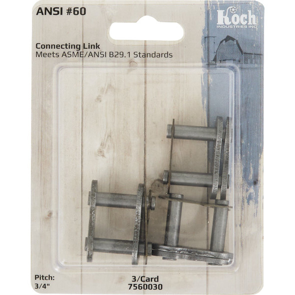Koch #60 Steel Connecting Link (3-Pack)