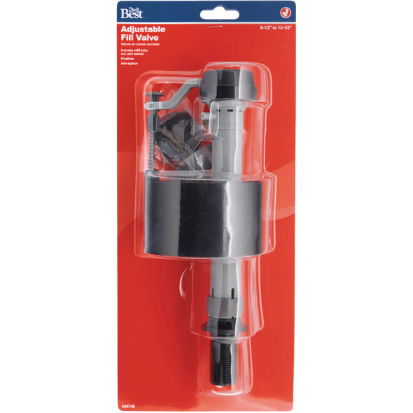 Do it Best Plastic 9-1-2 In. to 13-1-2 In. Adjustable Anti-Siphon Fill Valve DIB830-11 445746