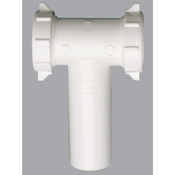 Do it Best 1-1/2 In. White Polypropylene Center Outlet Tee DIB20667
