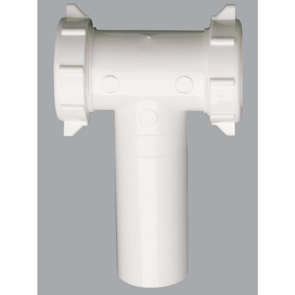 Do it Best 1-1/2 In. White Polypropylene Center Outlet Tee DIB20667