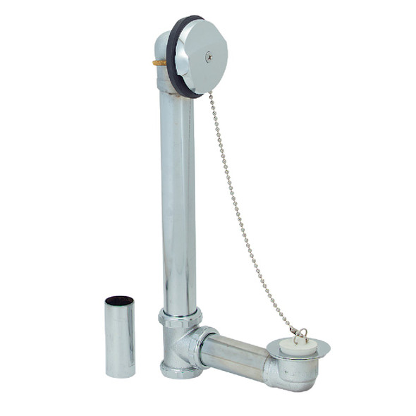 Keeney Brass Bath Drain with Polished Chrome Trim and Waste & Overflow 600SN