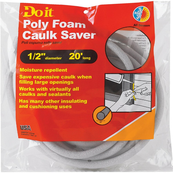 Frost King 1-2 In. x 20 Ft. Gray Backer Rod C22H 288721