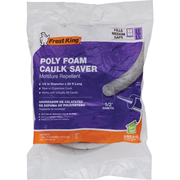 Frost King 1-2 In. x 20 Ft. Gray Backer Rod C22H 288721