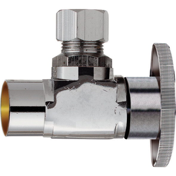 Do it Best 1/2 In. Sweat 3/8 In. OD Compression Quarter Turn Angle Valve Do it Best 1/2 In. Sweat 3/8 In. OD Compression Quarter Turn Angle Valve