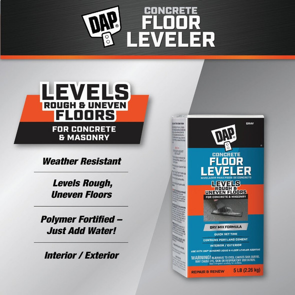 DAP 5 Lb. Concrete Floor Leveler, Gray 7079810414 288403
