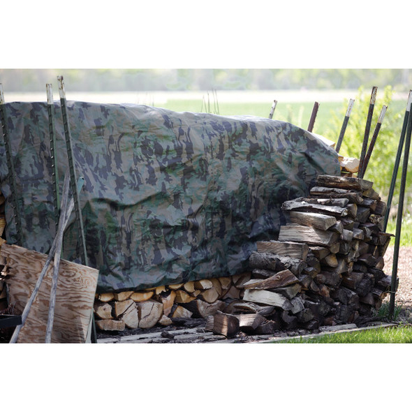Do it Best Camo Woven 8 Ft. x 10 Ft. Medium Duty Poly Tarp 741184 741184