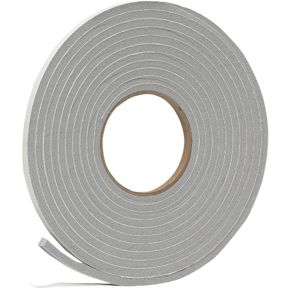 Do it 3/8 In. W x 1/8 In. T x 17 Ft. L Gray Vinyl Foam Weatherstrip Tape V444HDI