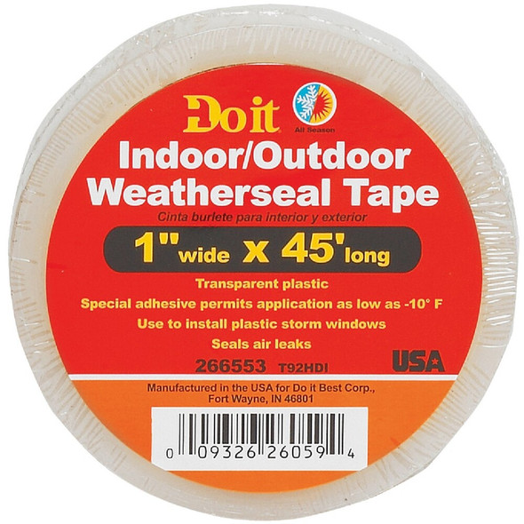 Frost King 1 In. x 45 Ft. Clear Weatherseal Tape T92H 266553