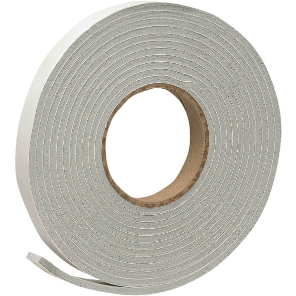 Do it 3/4 In. W x 3/16 In. T x 17 Ft. L Gray Vinyl Foam Weatherstrip Tape