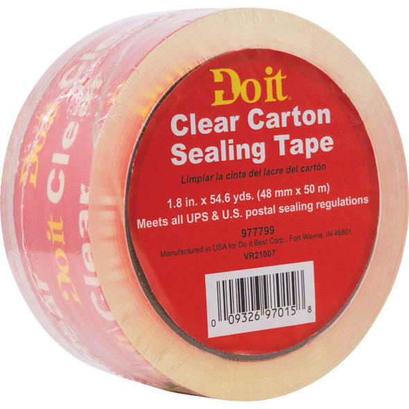Do It 1.88 In. X 54.6 Yd. Clear Sealing Tape Do It 1.88 In. X 54.6 Yd. Clear Sealing Tape
