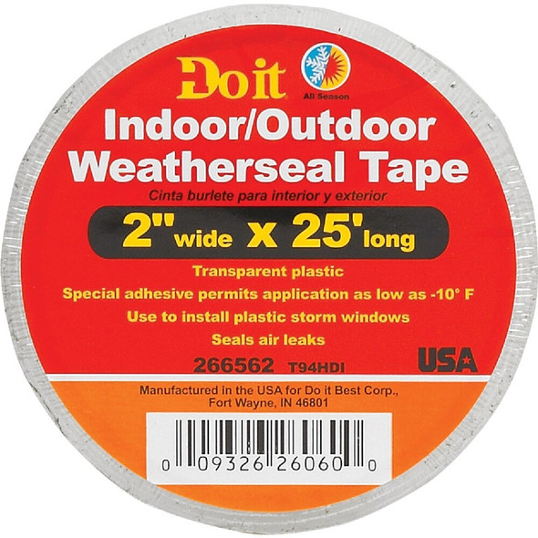 Frost King 2 In. x 25 Ft. Clear Weatherseal Tape T94H 266562