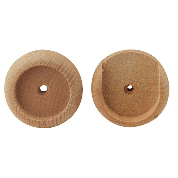 Waddell it 1-3/8 In. Wood Closet Rod Socket, Natural (2-Pack) 408DI