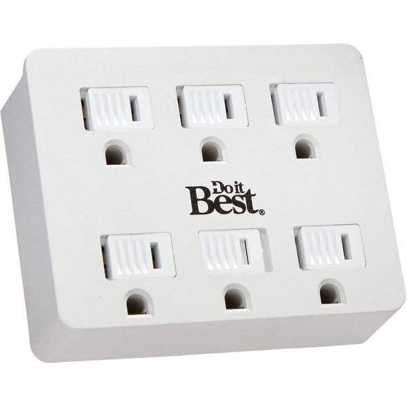 Do it Best White 15A 6-Outlet Tap LA-33-W 517426