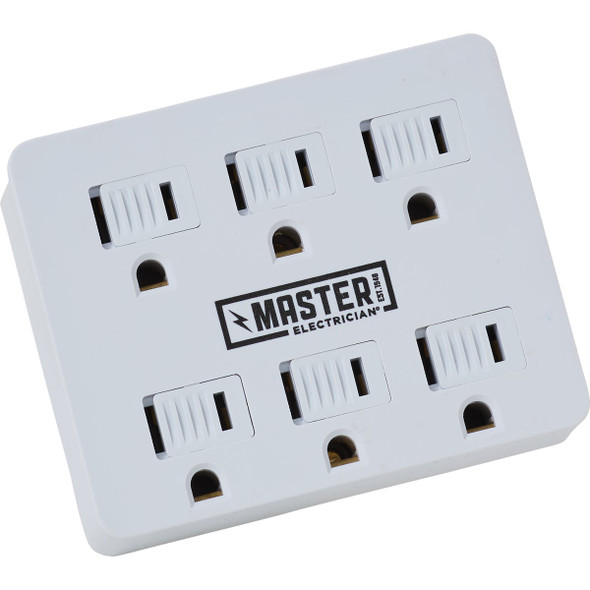 Do it Best White 15A 6-Outlet Tap LA-33-W 517426