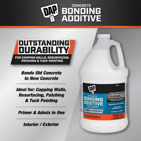 DAP 1 Gal. Concrete Bonding Additive, White 7079802132 267635