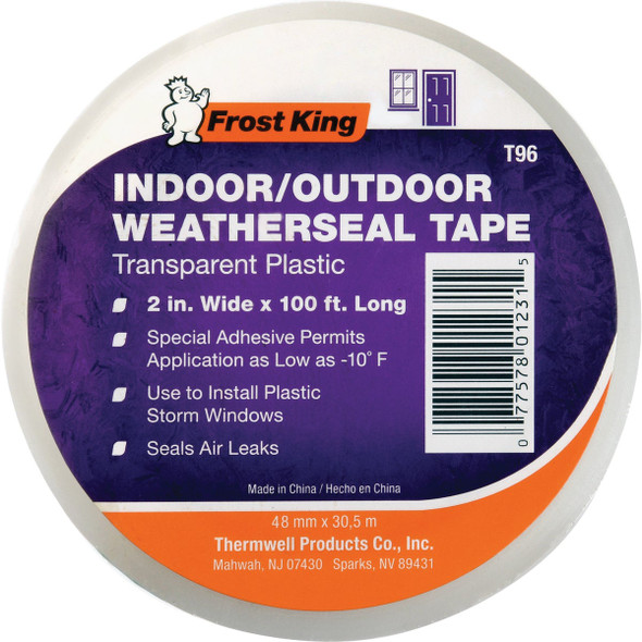Frost King 1-7/8 In. x 100 Ft. Clear Weatherseal Tape T96H
