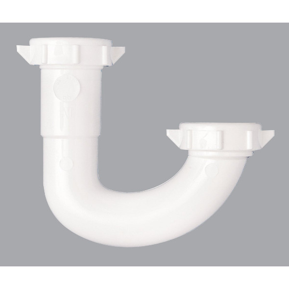 Do it Best 1-1/2 In. or 1-1/4 In.. White Plastic J-Bend, Carded DIB66-1W