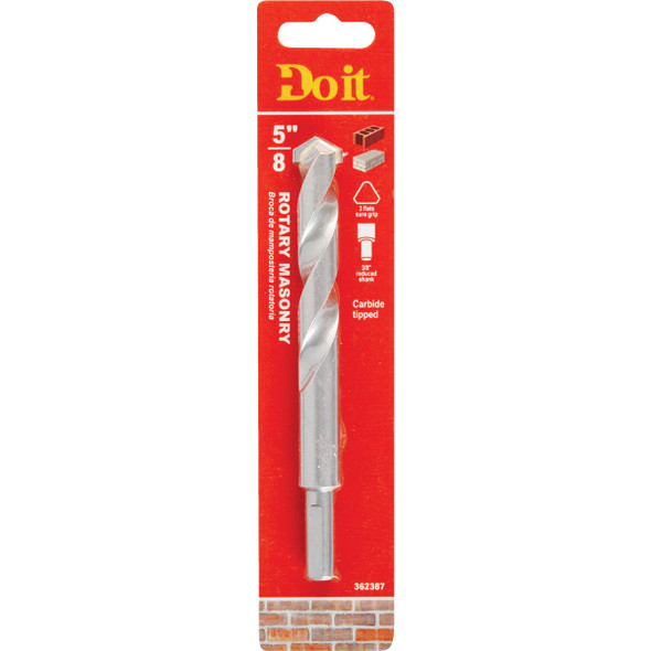 Do it 5/8 In. x 6 In. Rotary Masonry Drill Bit 261151DB Do it 5/8 In. x 6 In. Rotary Masonry Drill Bit 261151DB