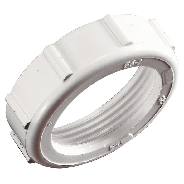 Do it Best 1-1/2 In. x 1-1/2 In. White Plastic Slip Joint Nut DIB955W