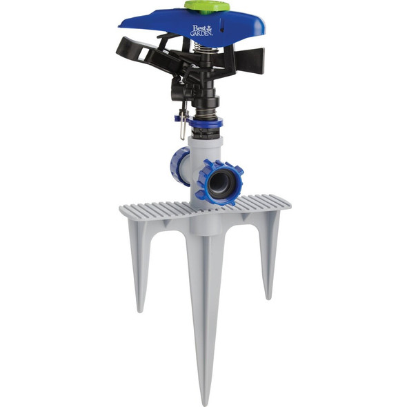 Best Garden Poly 5800 Sq. Ft. Triple Spike Impulse Sprinkler JR0739 724345