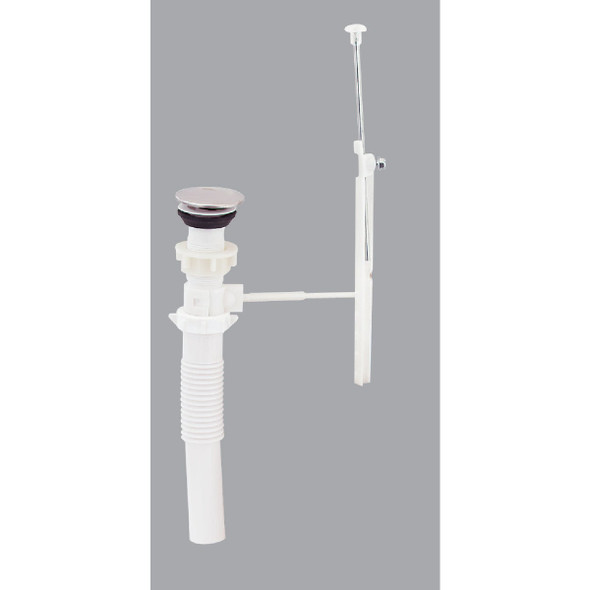 Do it Best 1-1/4 In. Chrome-Plated/Plastic Flexible Pop-Up Assembly DIB21270