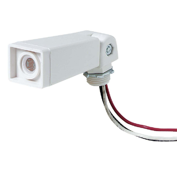 Do it Hard Wire White Floodlight Photocell Lamp Control 525715