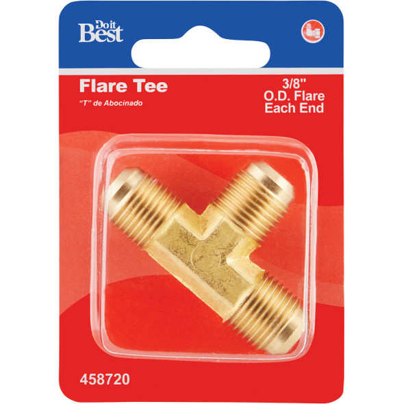 Do it 3-8 In. Flare Brass Tee 458720 458720