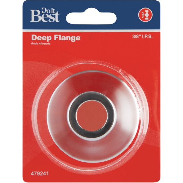 Do it Best 3-8 In. IPS Chrome Plated Metal Bell Flange DIB95PC 479241