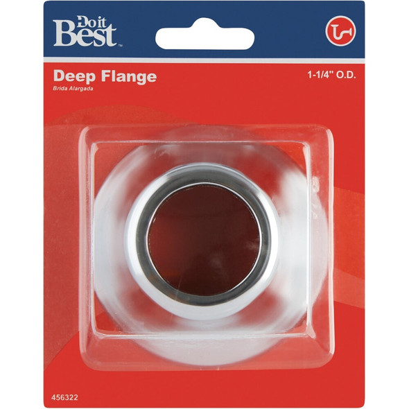 Do it Best 1-1-4 OD Chrome Plated Bell Flange DIB58PC 456322